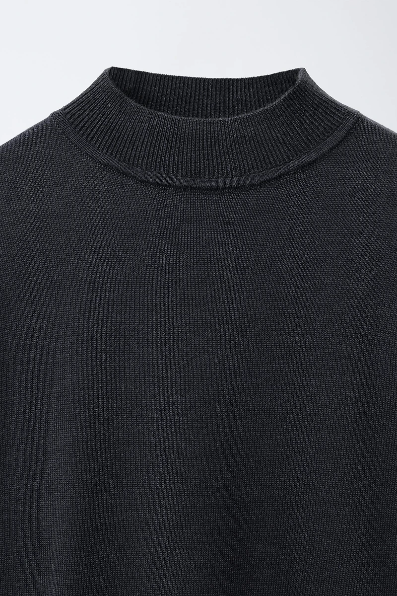 PULL COL CHEMINÉE EN MAILLE FINE