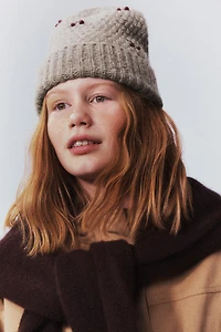 CHERRY KNIT HAT