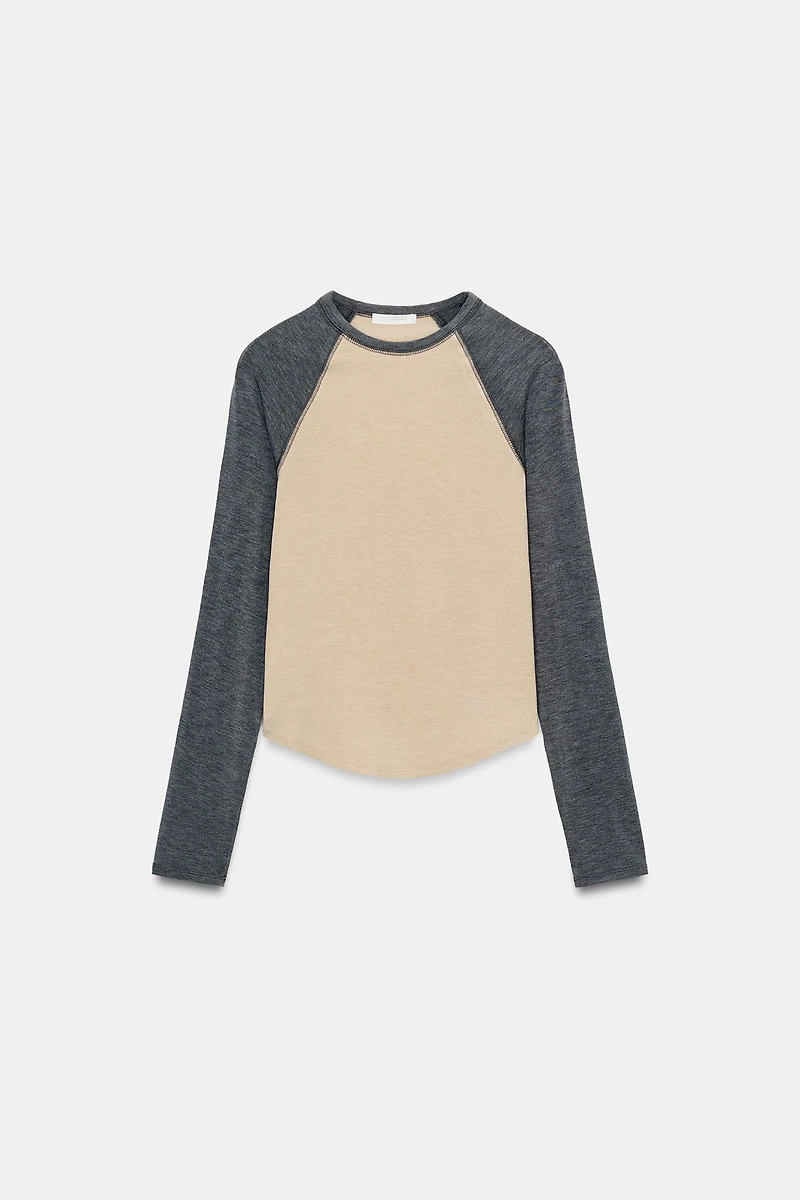 CONTRAST RAGLAN T-SHIRT