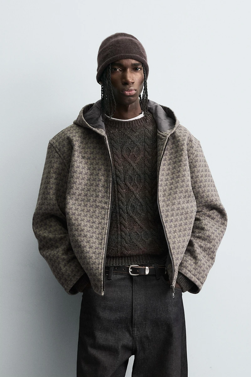 VESTE À CAPUCHE IMPRIMÉ CHEVAUX