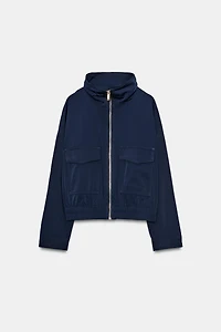 HIGH COLLAR FLAP POCKET JACKET