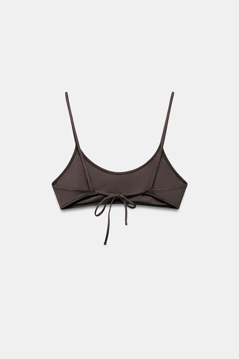 RING DETAIL BIKINI TOP