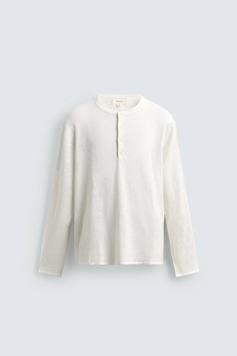 PULL COL TUNISIEN 100% CHANVRE