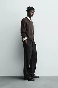 PULL COL EN V 100% LAINE ÉDITION LIMITÉE