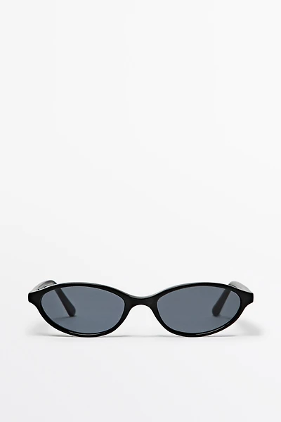 Elongated sunglasses