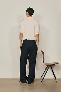 Total look darted linen trousers - LIMITED EDITION
