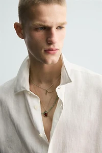 100% LINEN BOXY FIT SHIRT