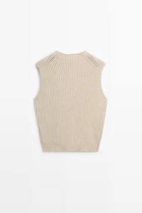 Chunky knit cotton top - STUDIO