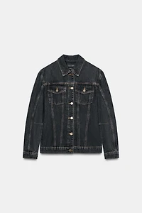 ZW COLLECTION FITTED DENIM JACKET