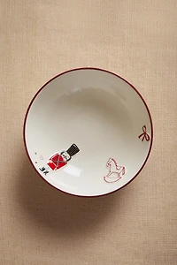 CHILDREN'S STONEWARE CHRISTMAS BOWL