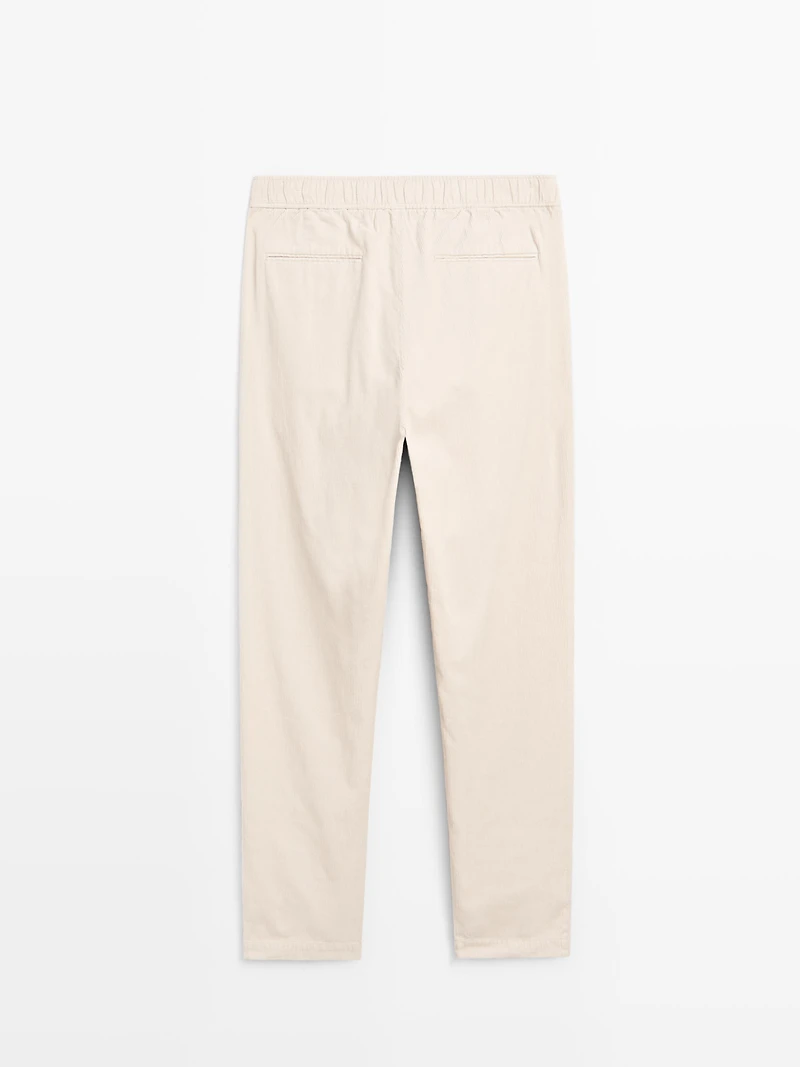 Pantalon de jogging en velours côtelé