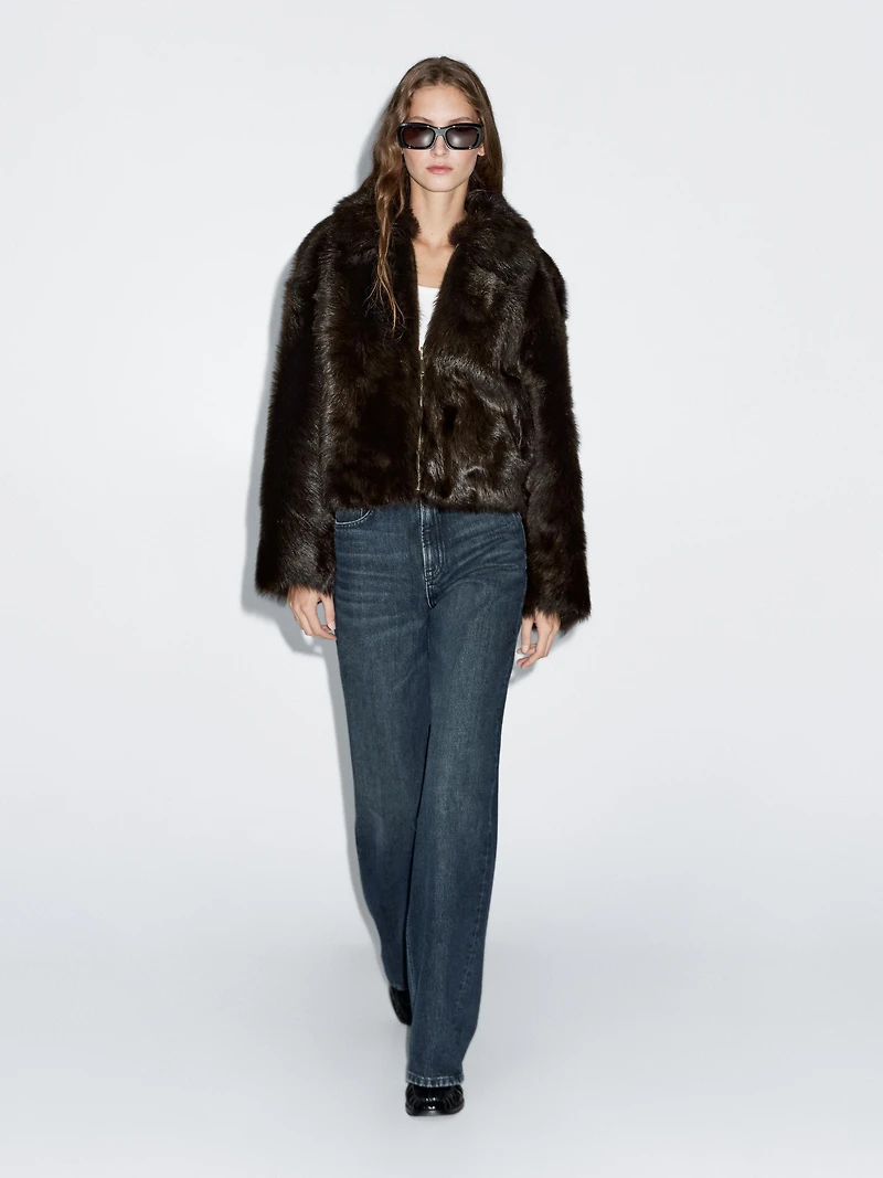 Veste courte en cuir de Toscane