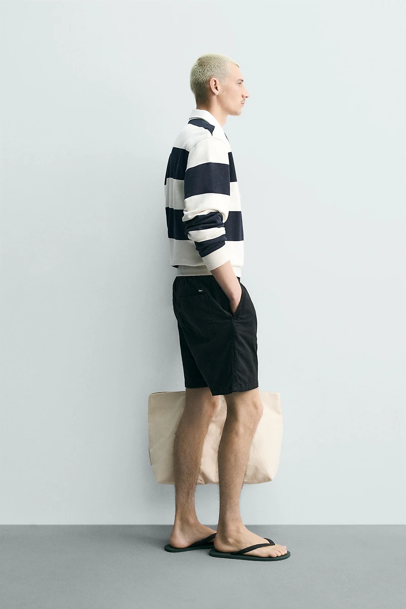 TWILL RELAXED FIT SHORTS
