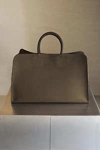 NUBUCK LEATHER SHOPPER BAG