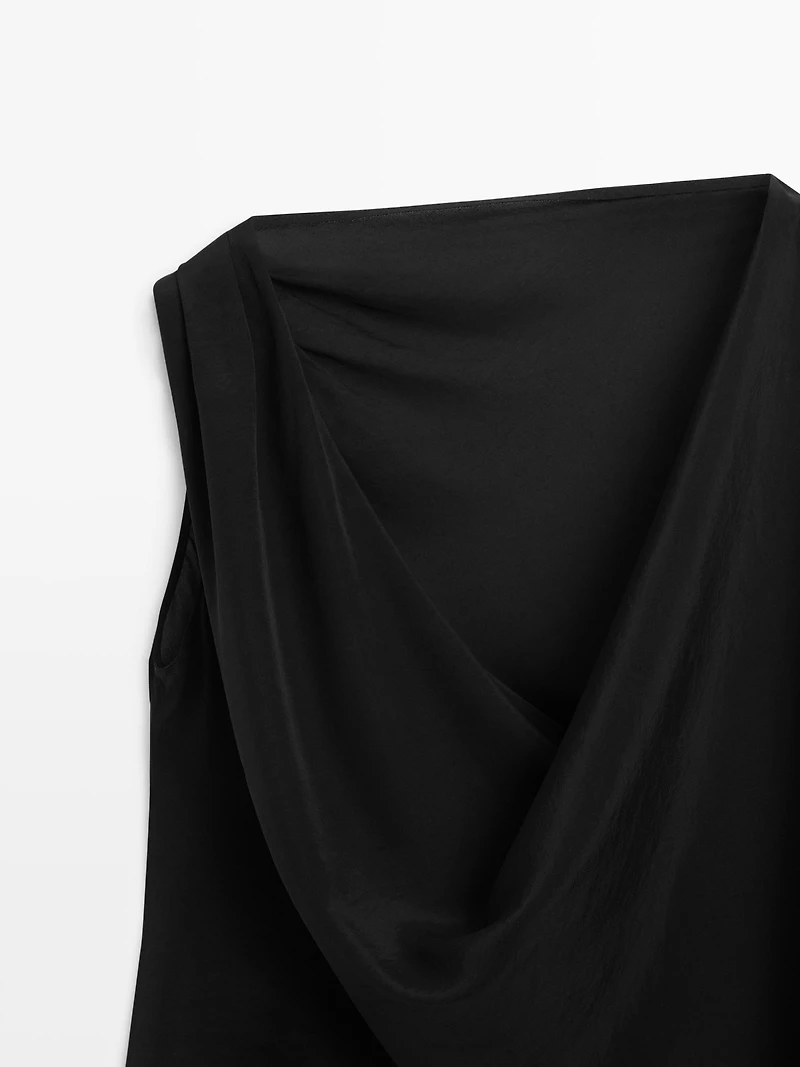 Semi-sheer asymmetric top