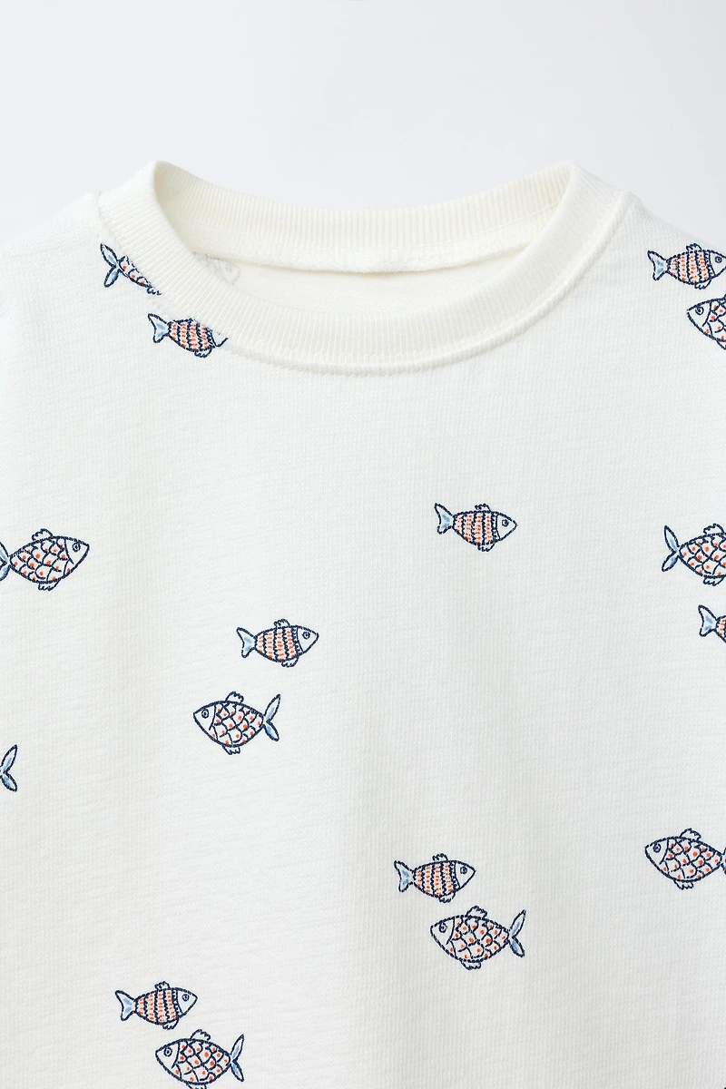 FISH PRINT T-SHIRT