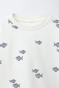 FISH PRINT T-SHIRT