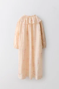 6-12 YEARS/ 100% RAMIE FLORAL DRESS LIMITED EDITION