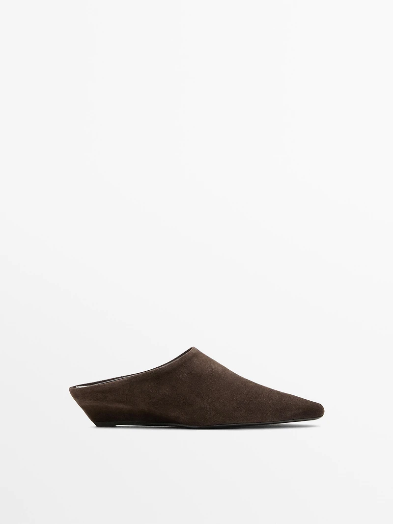 Wedge heel mules