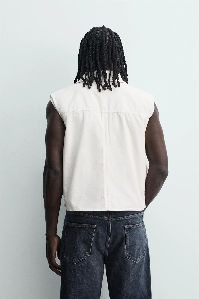 RELAXED FIT UTILITY POCKET VEST