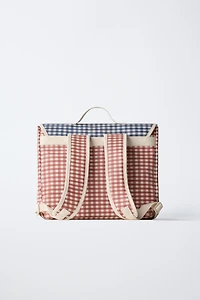 SAC À DOS CARTABLE À CARREAUX VICHY