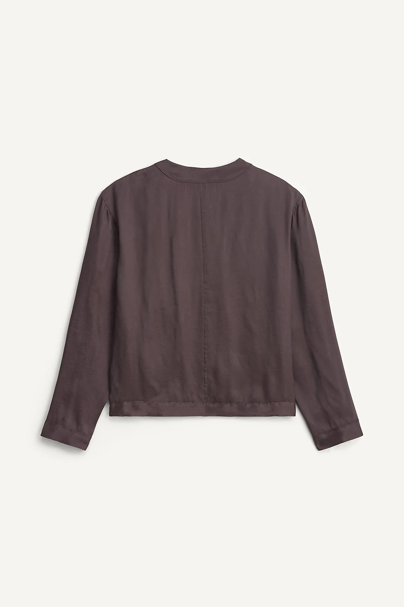 RELAXED FIT LYOCELL-VISCOSE JACKET