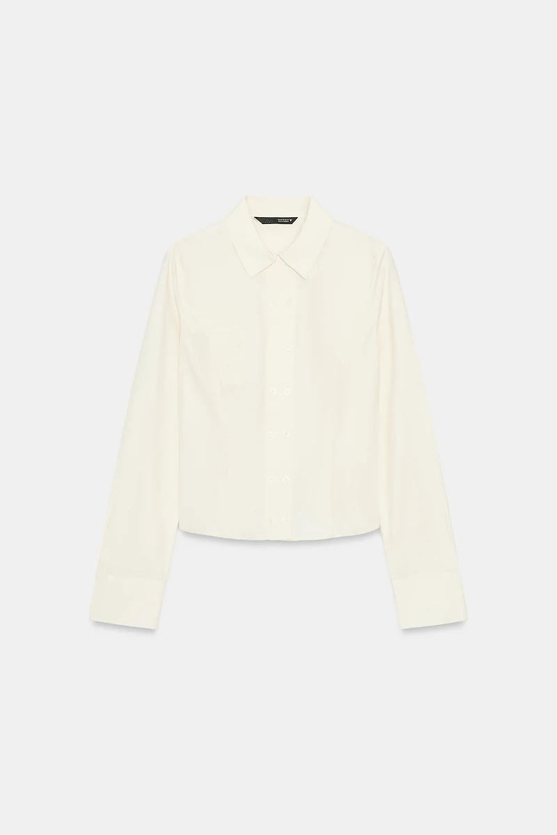 FITTED POPLIN SHIRT
