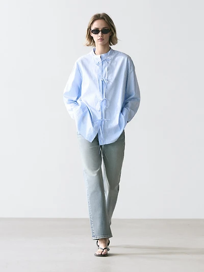 100% cotton striped shirt