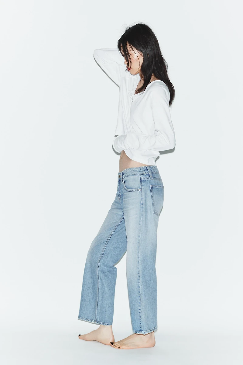 JEAN TRF LARGE ET COURT TAILLE BASSE