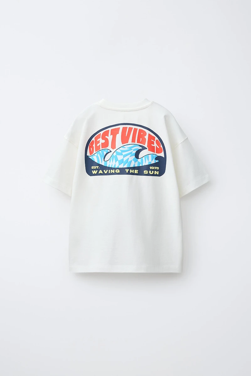 T-SHIRT IMPRIMÉ BEST VIBES
