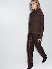 Pantalon en cuir ovin finition nappa