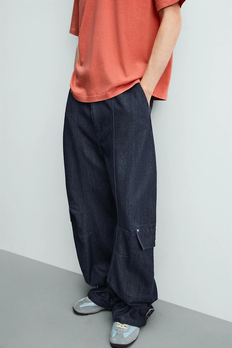 PANTALON CARGO À PASSANTS