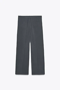DOUBLE WAIST WIDE LEG PANTS