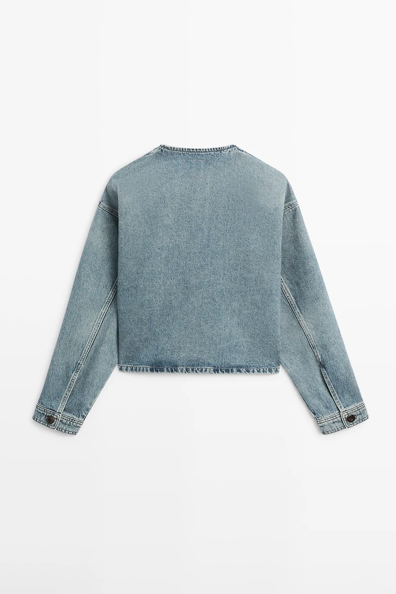 Short denim jacket