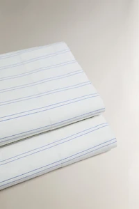 DOUBLE STRIPE COTTON FLAT SHEET