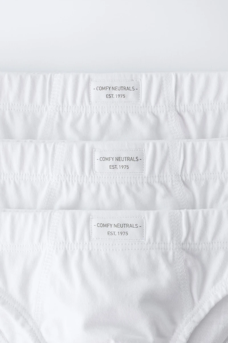 1 1/2-6 YEARS/ THREE-PACK OF PLAIN UNDERWEAR WITH LABEL