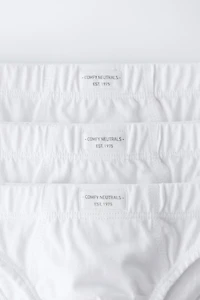 1 1/2-6 YEARS/ THREE-PACK OF PLAIN UNDERWEAR WITH LABEL