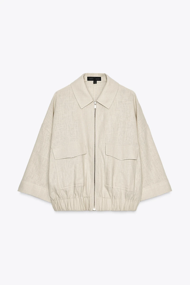 LINEN SAFARI JACKET