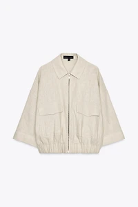 LINEN SAFARI JACKET