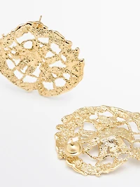 Boucles d'oreilles circulaires dentelle