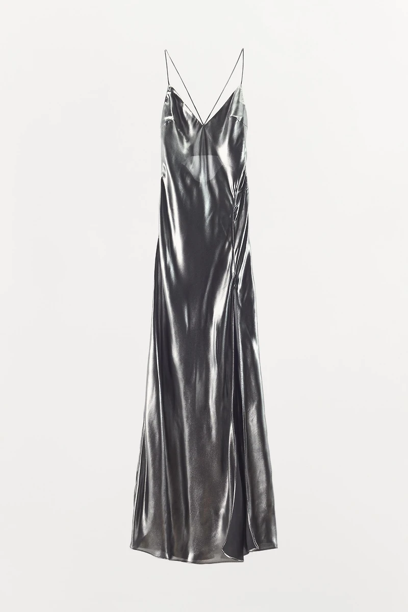 METALLIC LONG DRESS