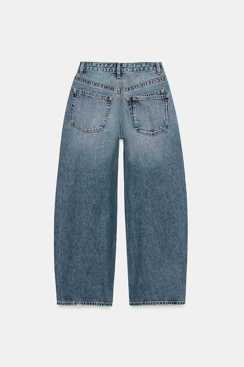 TRF MID-RISE BAGGY JEANS