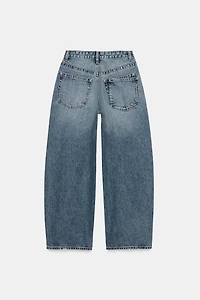 TRF MID-RISE BAGGY JEANS