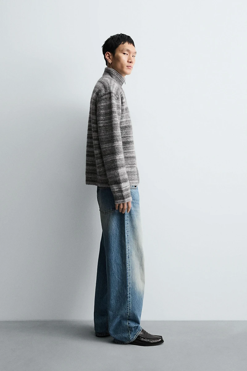 JACQUARD STRIPED CARDIGAN