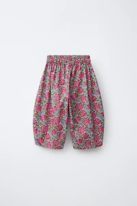 PRINTED FLORAL BLOOMER PANTS MADE WITH LIBERTY FABRIC