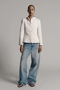 ZW COLLECTION PEPLUM BLAZER WITH FROG FASTENING