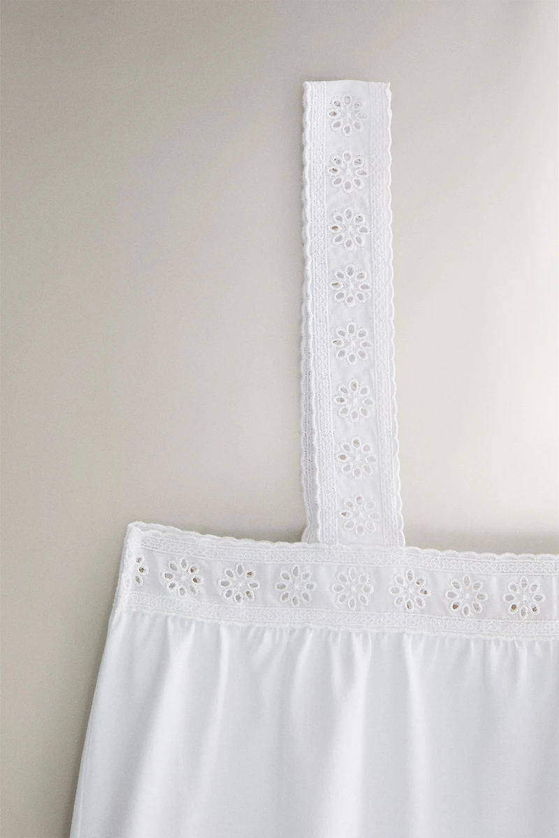 TOP COTON DENTELLE