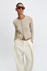 CARDIGAN WITH METAL BUTTONS