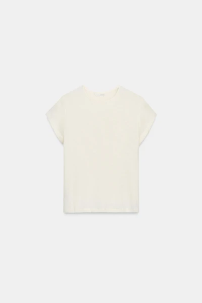 SHORT SLEEVE TEXTURED T-SHIRT