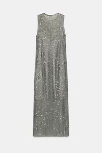 SEQUIN MIDI DRESS